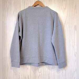 Cynthia Rowley Mockneck Athleisure Gray Sweatshirt Women's L LNC